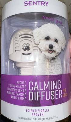 Sentry Calming Diffuser & 1.5 FL OZ Bottle ~  For Dogs ~ New! ~ Free Shipping