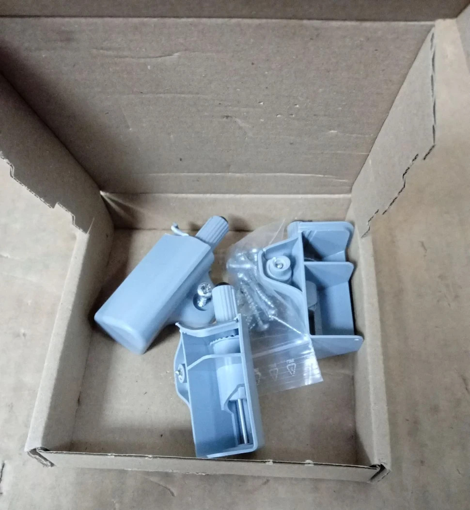 LouMaxx Soft Close Dampers Furniture Door Hinge Assembly Buffers Gray New