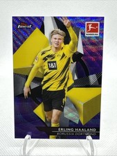 2020-21 Topps Finest Bundesliga Erling Haaland Purple Refractor /250