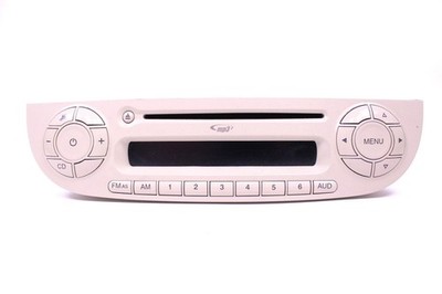 Fiat 500 CD Autoradio Bosch 312 SB05 MP3 Radio + Code 7648574316 ivory/beige
