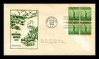 DR JIM STAMPS US COVER WWII NATIONAL DEFENSE FDC SCOTT 899 BLOCK THERMOGRAPHED
