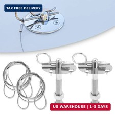 Hood Pins For Truck - 4in Threaded Engine Hood Pin Plate Lock Car Hood Pins For Truck - 4in Threaded Engine Hood Pin Plate Lock Car