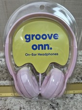 Groove Onn. On-Ear Headphones Pink Wired Adjustable Headband 3.5mm AUX New