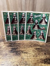 Vintage Hallmark Barbie Stickers. 4 Sheets. Holiday Barbie. 1990  s