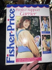 Vintage Fisher Price Deluxe Perfect Support Carrier 1995 Multicolor Baby Sling