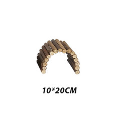 Pet Rat Accessories Wooden Bridge Toys for Rabbits Teething Supplies Small Anima