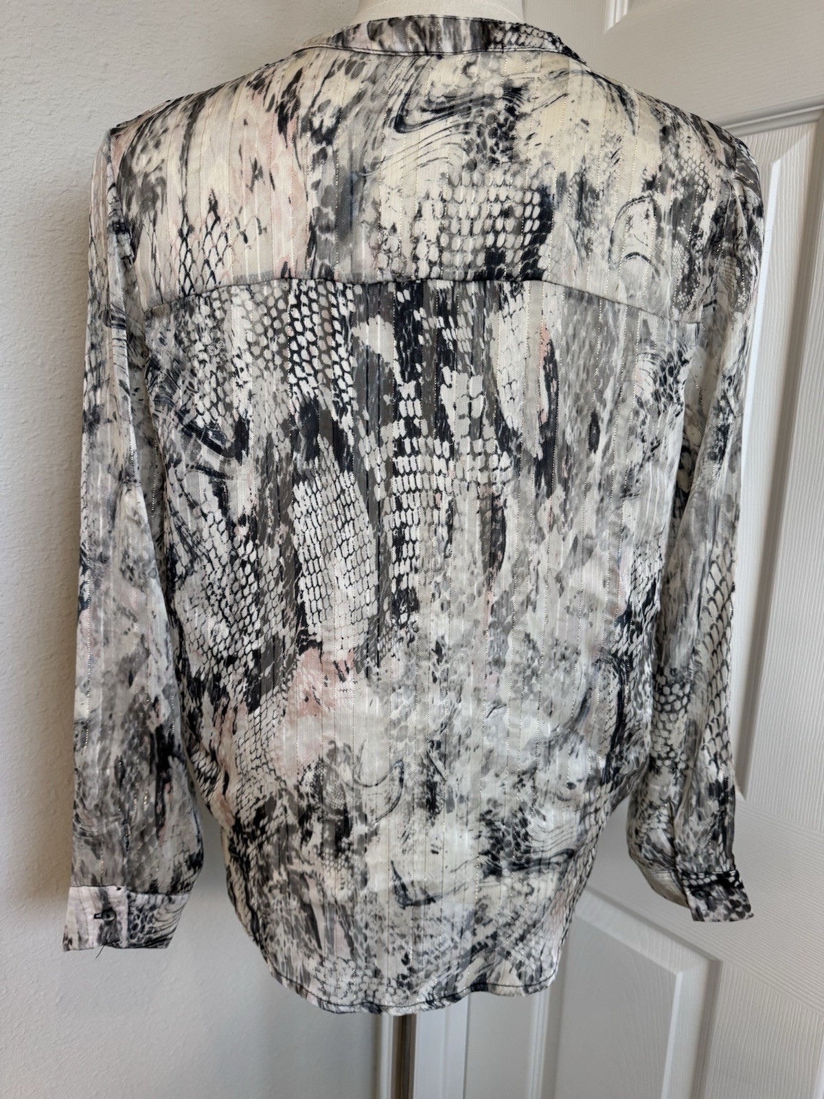 Olivia Graye Snakeskin Python Shimmer Crossover T… - image 6