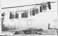 1981 Press Photo Traffic Signals & Signs at Central and Colvin Aves Intersection