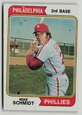 1974 Topps HOFer #283 Mike Schmidt Philadelphia Phillies 2nd Year B