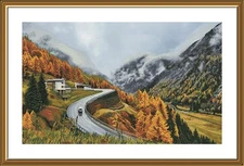 Creative Сross Stitch Embroidery Kit "Mountain fog" Nova Sloboda