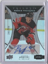 2019-20 Upper Deck Trilogy Silver #60 Jesper Boqvist AU 285/399