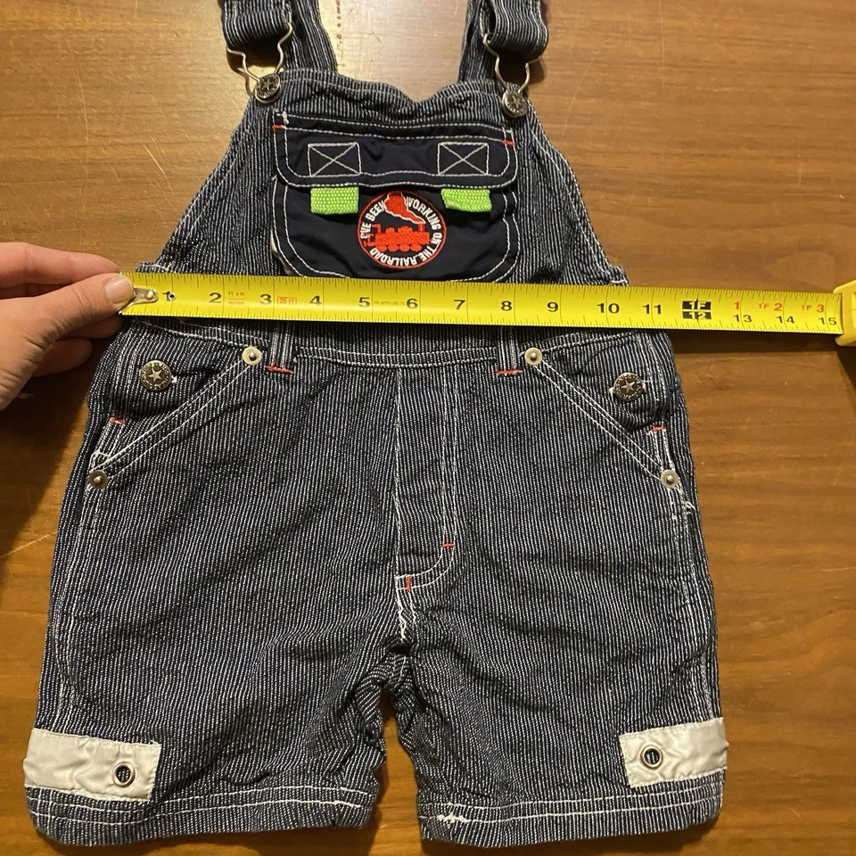 Cuartel general infantil de colección talla 3T I’ve Been Working on the Railroad Train Shorterolls Foto 3 de 4