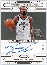 Tarjeta automática Kevin Durant 2021-22 Panini NT marcas de validación bronce #VM-KVD 25/06
