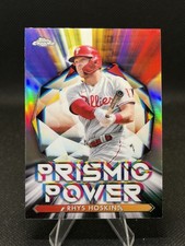 Rhys Hoskins - 2021 Topps Chrome Baseball - Prismic Power Insert #PP-13 Phillies