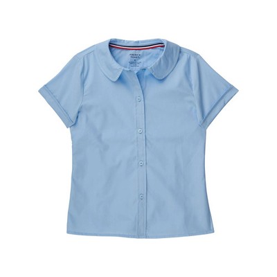 French Toast School Uniform Button Down Short Sleeve Peter Pan Blouse