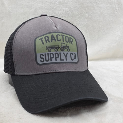 #ad Tractor Supply Co Hat Cap Mens Adjustable Strap Back Black Farm Farmer Workwear $14.88