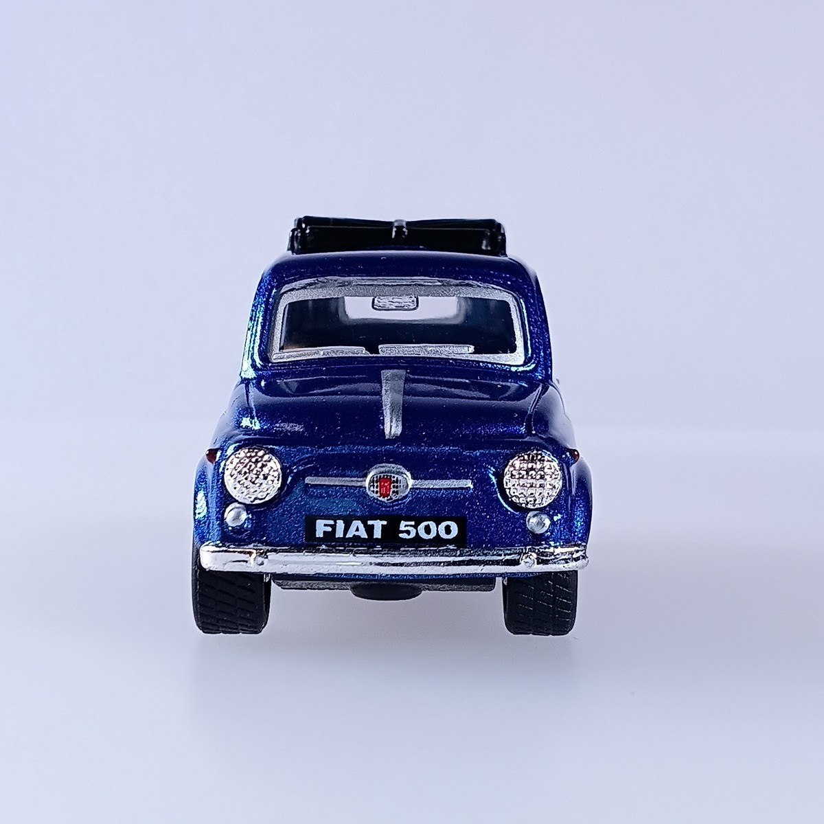 NACORAL FIAT 500 RALLY ミニカー　ブルー　スペイン製 Blue FIAT 500 1/48 Cinquecento Die-Cast Mini Car (Pull Back) From