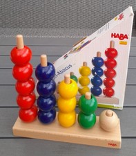 HABA Kugel Rechen Abacus ab 2 Jahre Lernspiel bunt Holzspielzeug Abakus Haba 