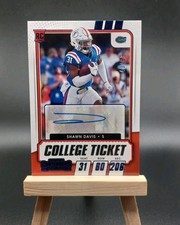 2021 Panini Contenders Shawn Davis College Ticket Rookie Auto /99 Florida Gators