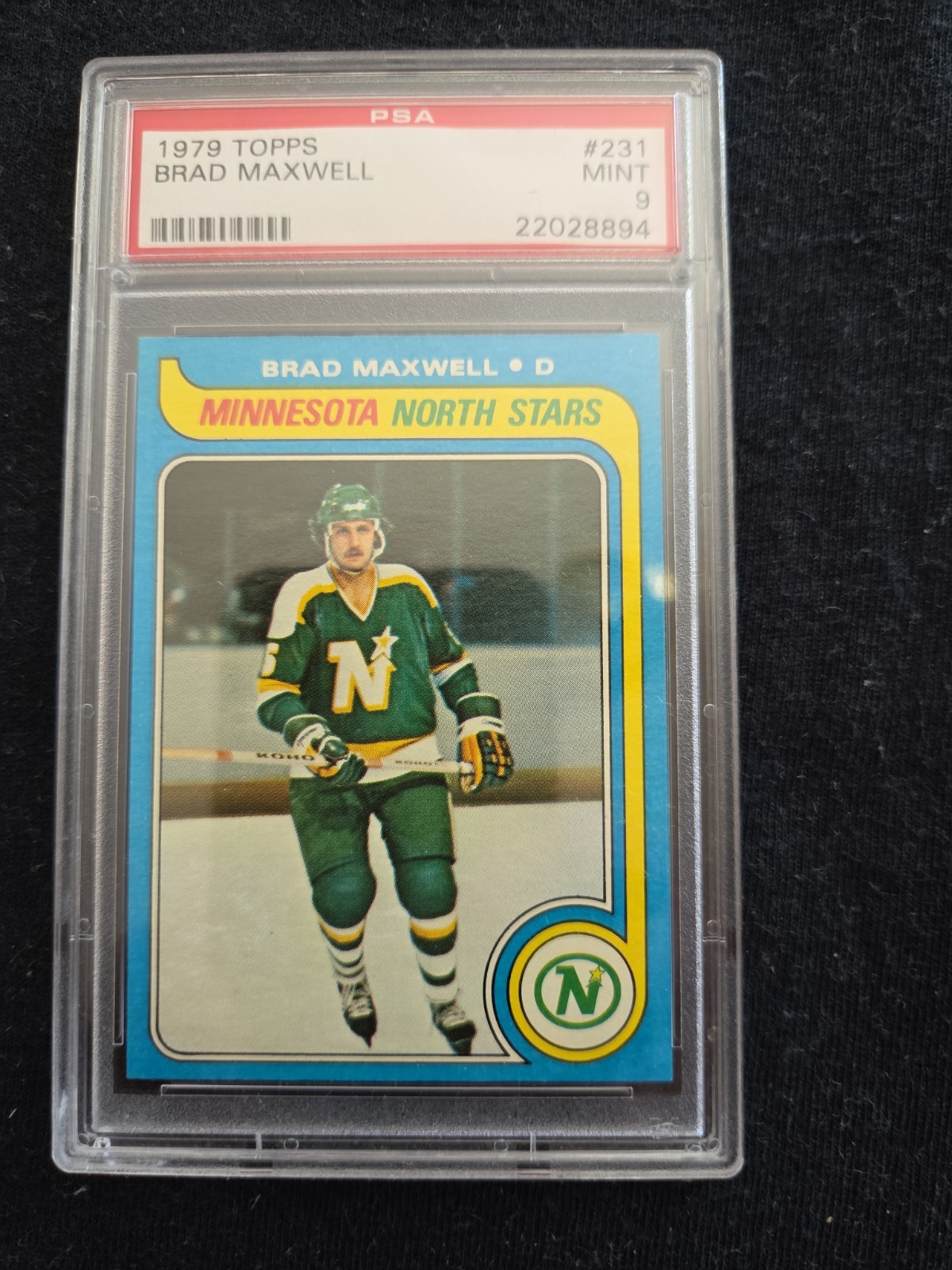 1979 TOPPS HOCKEY #231 BRAD MAXWELL PSA 9