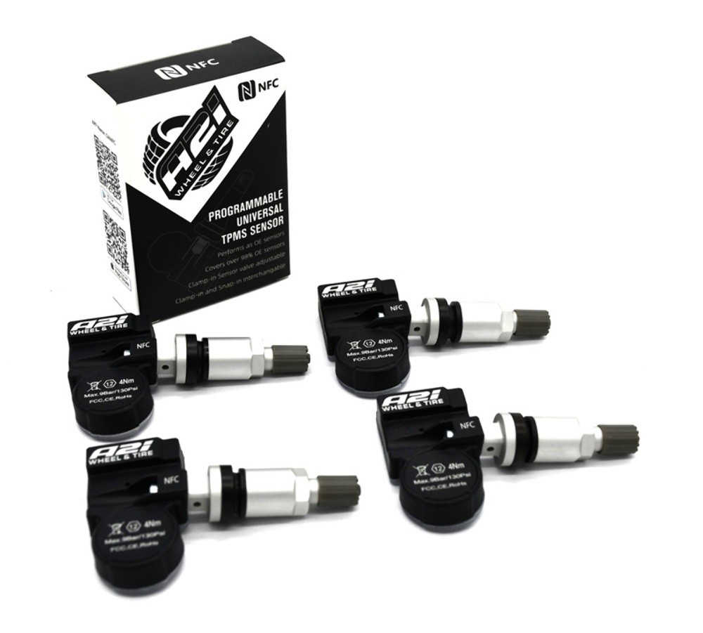 Set 4 TPMS Tire Pressure Sensors 315Mhz Metal fits 14-16 McLaren 675LT