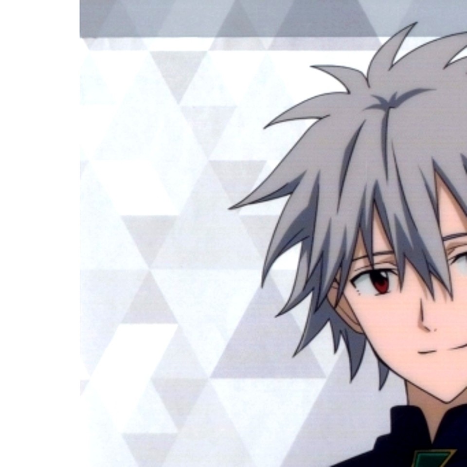 Sticker For File Check Kaworu Nagisa H Prize Clear File Sticker Ichiban Kuji EVA Shinshoku ...