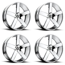 Set 4 Dub S115 Baller 22x9.5 6x135 Chrome Plated Wheels 22 31mm Rims