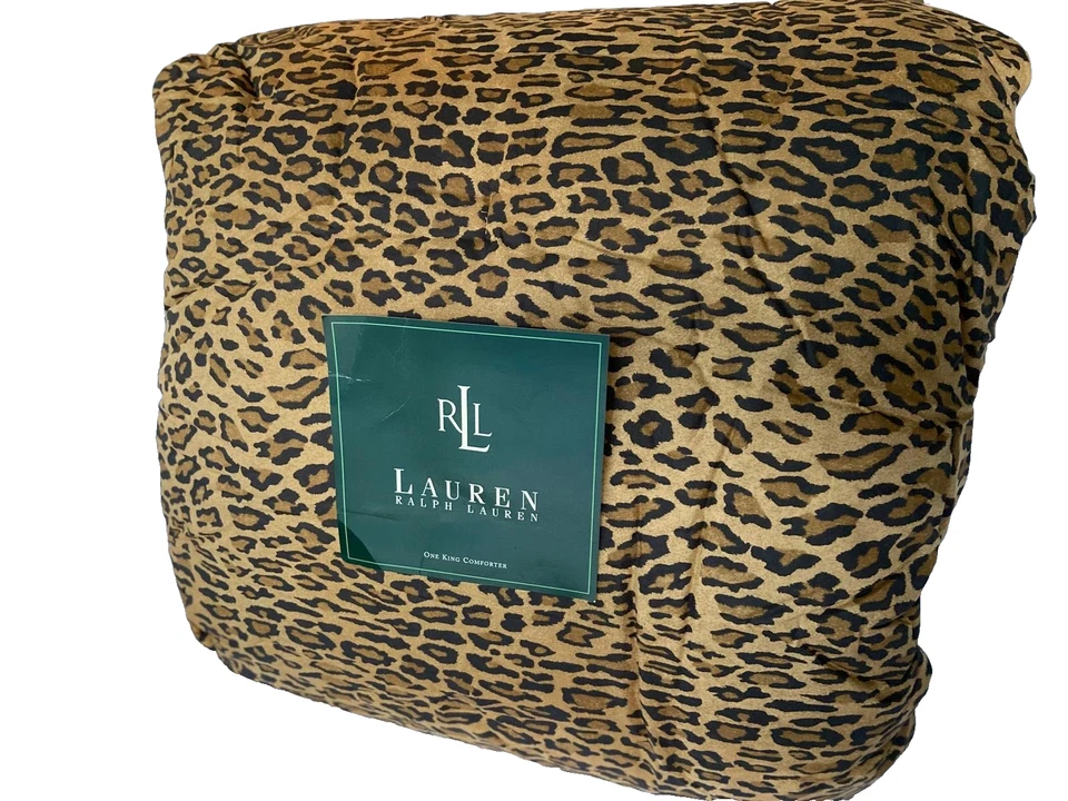 Edredón Ralph Lauren Leopardo Aragón Montgomery REY Nuevo De Colección ¡Raro! Foto 3 de 4