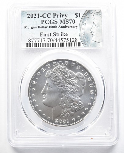 2021-CC Privy Morgan Silver Dollar First Strike MS70 PCGS a1556
