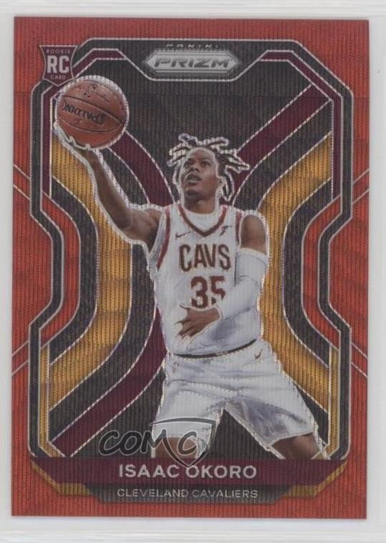 2020-21 Panini Prizm Ruby Wave Prizm Isaac Okoro #298 0bn8