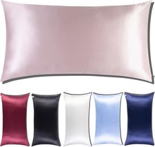 100 Pure Mulberry Silk Pillowcase - 22 Momme, Hypoallergenic KING SIZE