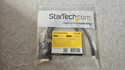 Startech MDP2DVIMM3B Adapter Mini DisplayPort HDMI/VGA/DVI 0,9m/3ft