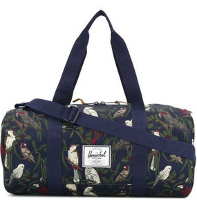 Hershel Little Co Parrot Print Duffel Carry On Bird Bag Strap Shoe Storage 20''