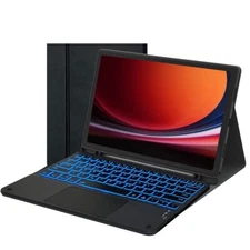 Keyboard Folio Case For Samsung Galaxy Tab A9+ 11 inch  w/Trackpad & Pen Holder