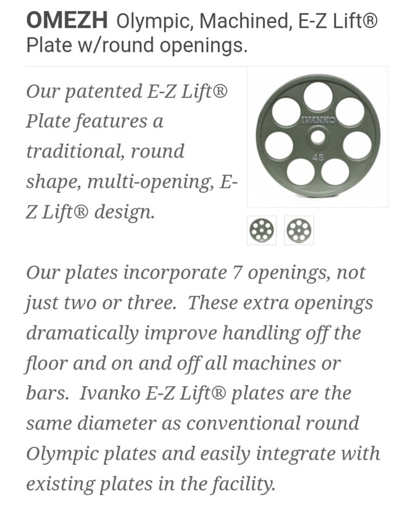 IVANKO OMEZH (2) 45LB OLYMPIC PLATES ("REVOLVERS") SEARCH EBAY 》NEW