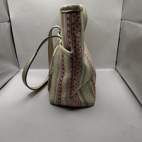 LONGABERGER OSTERN PASTELL STREIFEN FRÜHLING PARADE BEUTELTASCHE HANDTASCHE NICHT MEHR PRODUZIERT - Bild 4 von 15
