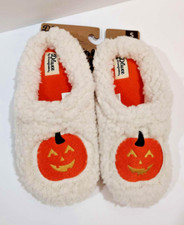 Dluxe By Dearfoams Women's Pumpkin Slide Slippers Cream - SIZE S 5-6 