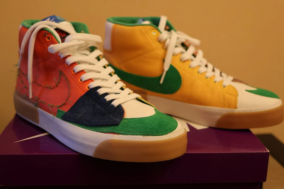 Size 10 - Nike Zoom Blazer Edge SB Mid Multi-Color - Image 2 of 4