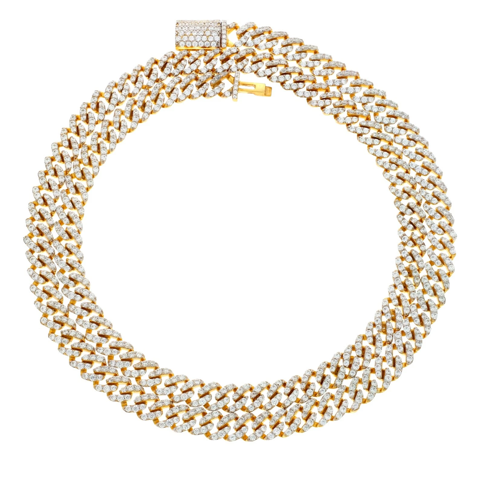 Cubic Zirconia Chain Stone Necklaces & Pendants for Men