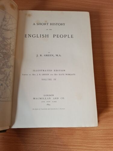 Green A Short History of the English People Illustrated 2 Vols 1893 1894 - Picture 9 of 12