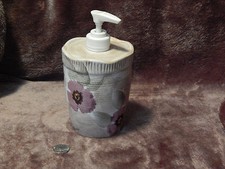 Ceramic - Light-Weight - "Floral" - Soap Lotion Dispenser TESTED F. SHIP. Ltd