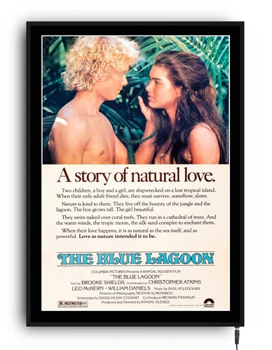 THE BLUE LAGOON Light up movie poster lightbox led sign home cinema theatre room - Picture 1 of 24