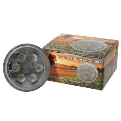 Red Rooster  LED Conversion Headlight Bulb - Flood Beam 18W 4.5'' Round