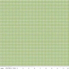 1/4 Yard 9”x42” Riley Blake Small Gingham 1/8" Check Green Cotton Quilt Fabric