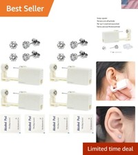 Rapid Use 12 Pcs Ear Piercer Kit with Different Stud Sizes  Alcohol Prep Pads