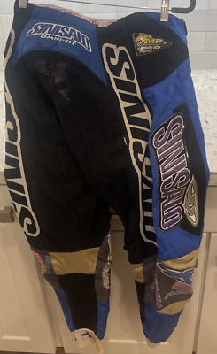 Vintage Multicolor Sinisalo Motocross Supercross Pants