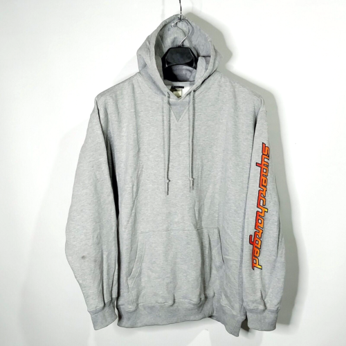 Vintage Extreme Limit Supercharged Hot Rod Logo Hoodie Sweatshirt Skater Men's L