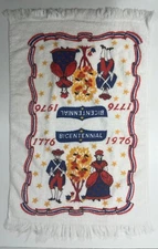 Vintage Bicentennial 1776-1976 Cotton Kitchen Towel