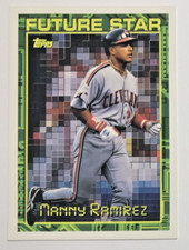 Manny Ramirez 1994 Topps #216 MLB Baseball Future Star Insert Card Cleveland