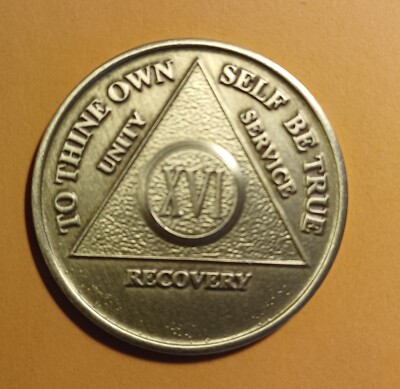 16 Year AA Bronze Medallion Sobriety Coin Recovery | eBay